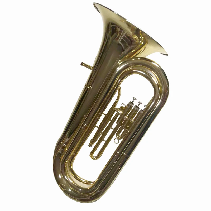 China manufacture 3/4 model tuba yellow brass high quality tuba