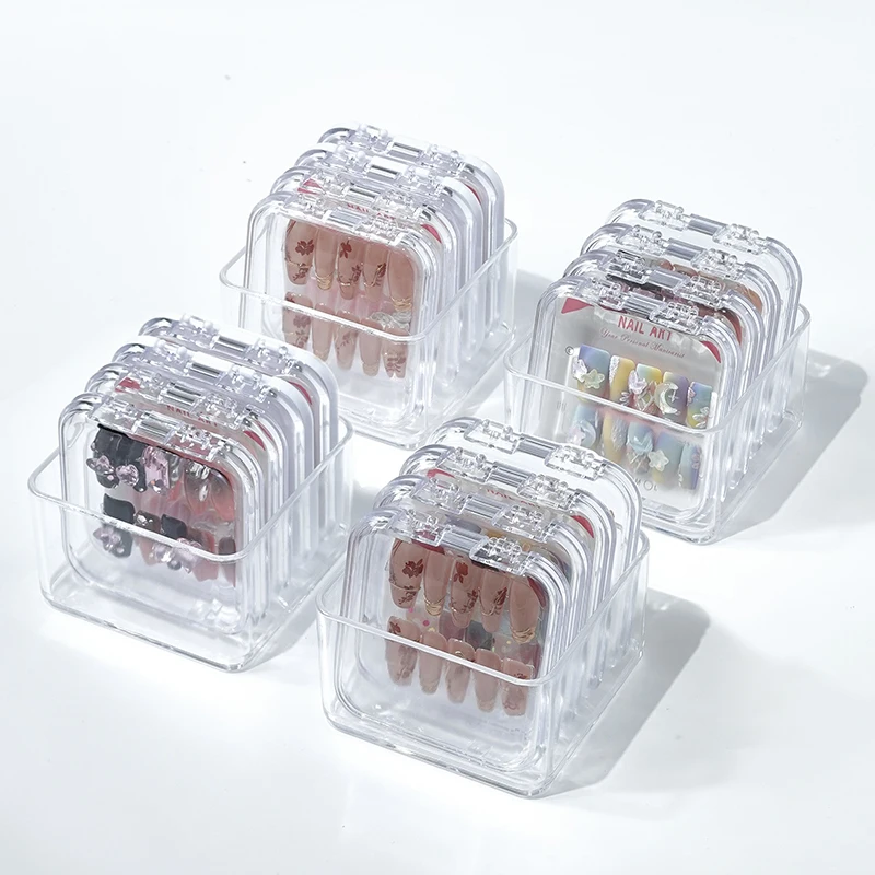 Hot Selling Storage Box Sets Press On Nail Packaging Box Reusable Acrylic Multi-purpose Drawer