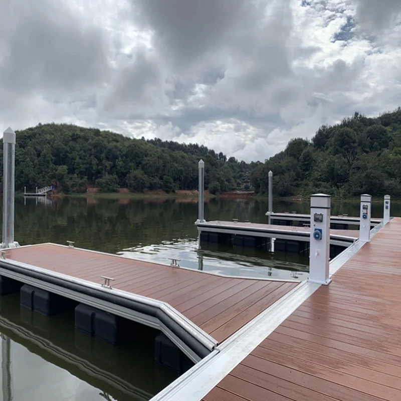 Factory Custom Marine Grade Aluminum Alloy Structure Frame Floating Pontoon Docks