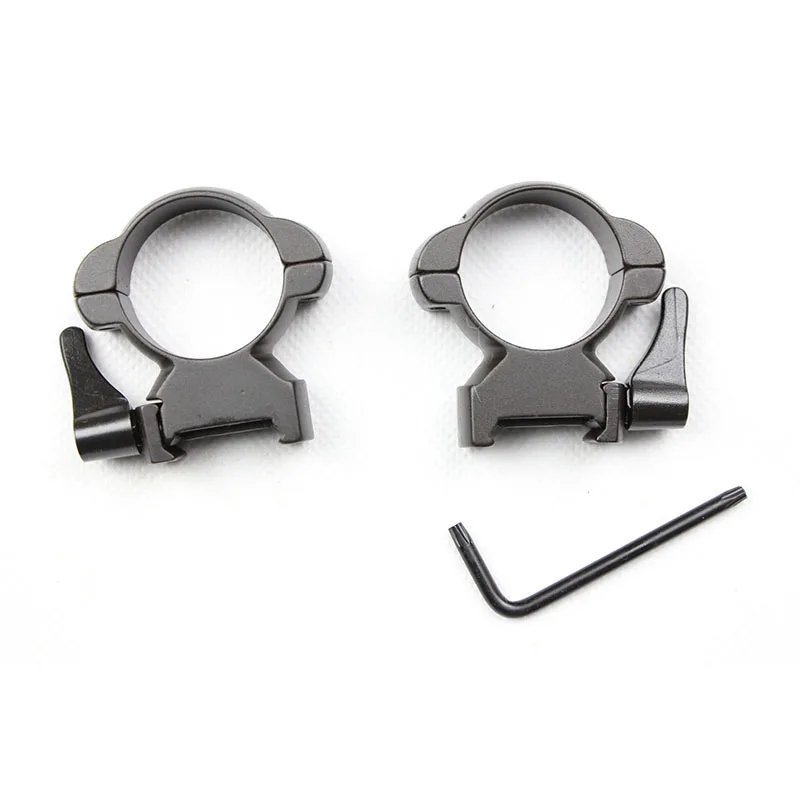 Steel bracket ring 30mm Mount ring Quick Release Cantilever 21mm picatinny  Rails 3002WH High style QD steel scope mount ring
