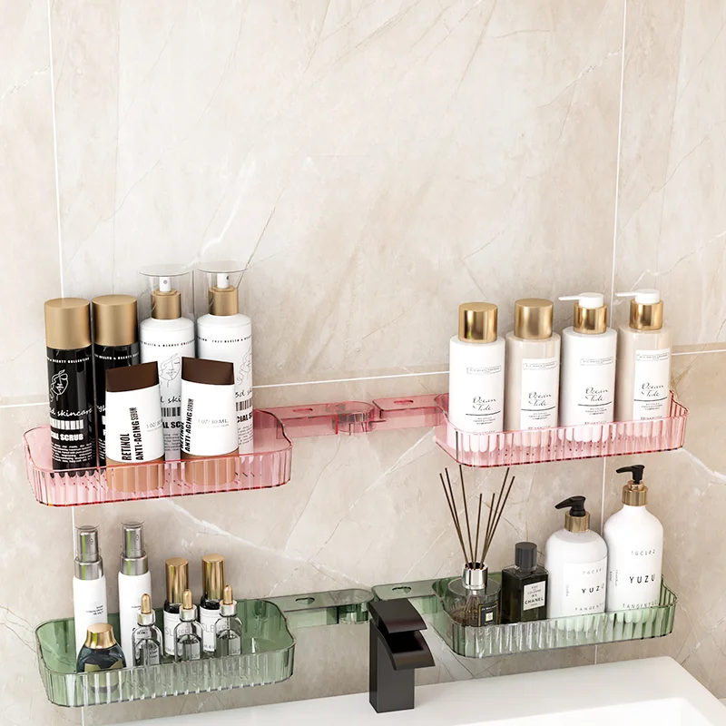 Акриловая вращающаяся полка для хранения настенная косметики перфорации оптовая продажа