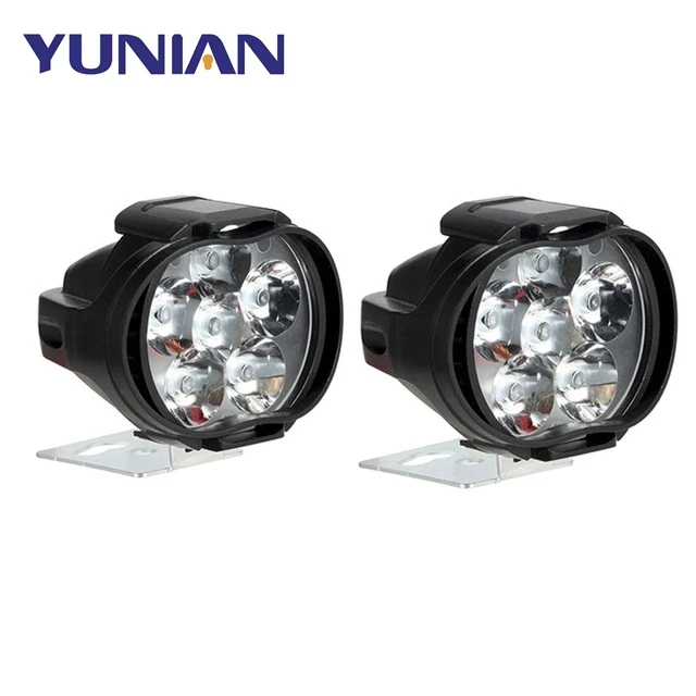 6 LED Auxiliary Headlight for Motorcycle Spot lights Lamp Vehicle 6LED Auxiliary Headlight Super Brightness Electric Car Lights
