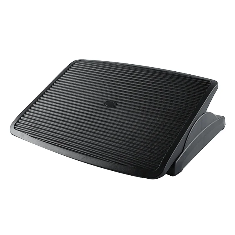 Ergonomic Office height angle adjustable plastic portable massage Footrest foot rest