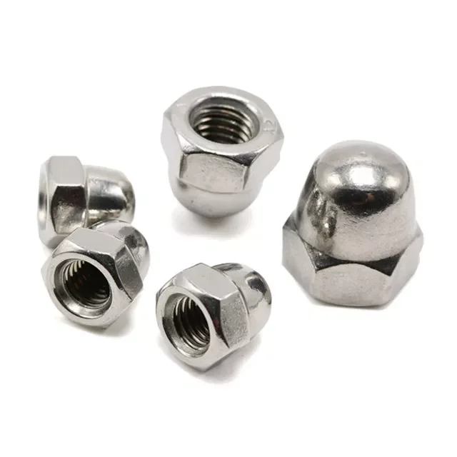 XT Carbon steel  stainless steel din1587 hex domed c ap nut