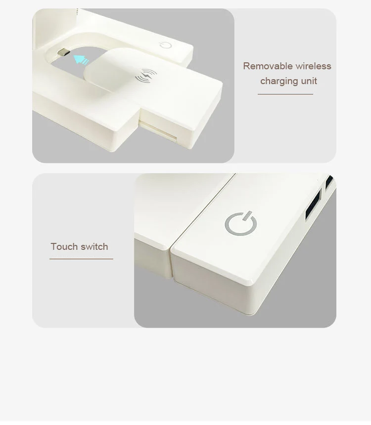 Led Light With Phone Charger Station Wireless Charging Suspension Lamp Suspension Floating Levitating