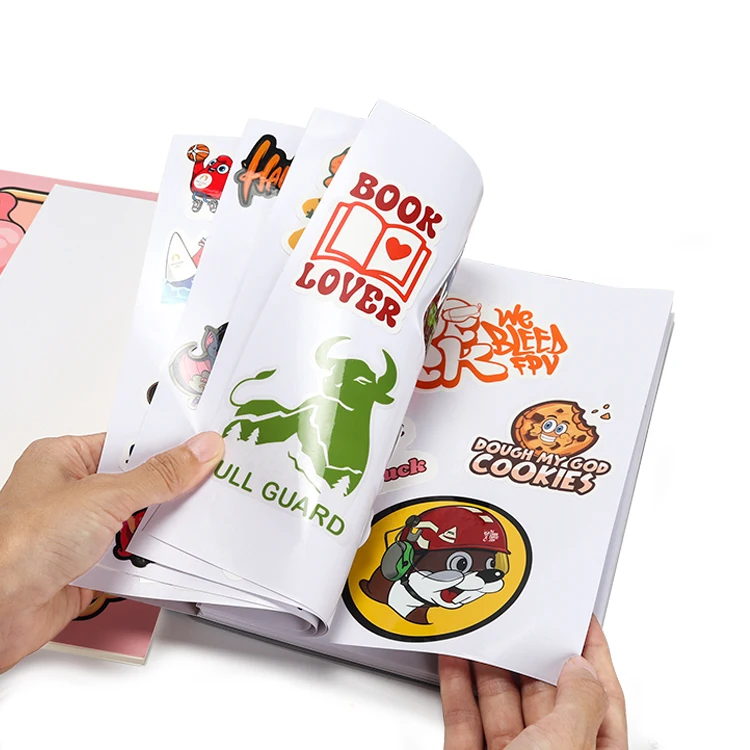 Custom scrape book sticker kids reusable stickers books manufacturer sticker book for kids