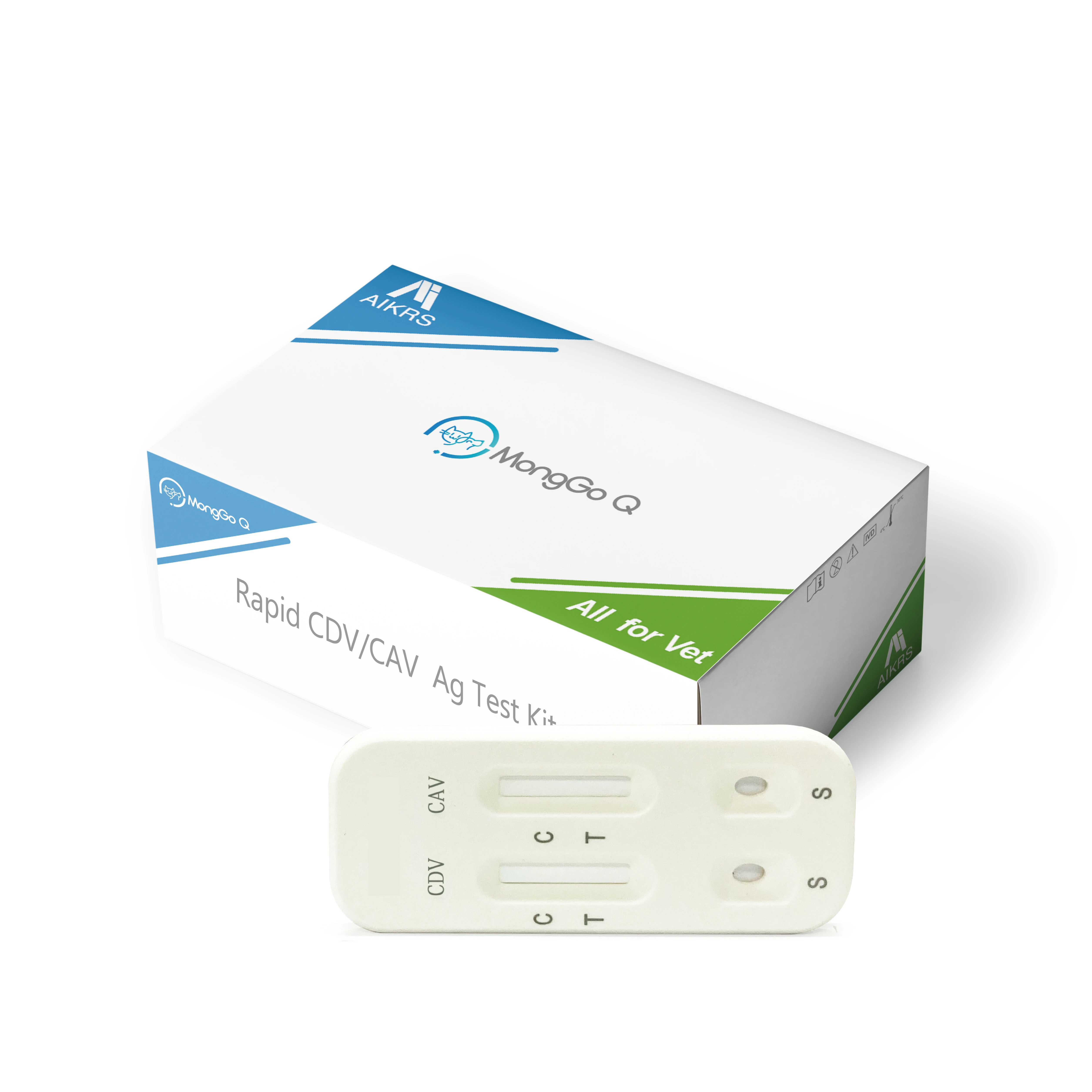 best price  quick diagnosis single package home use for dog Canine Distemper virus and Adeno virus antigen rapid test CDV/CAV