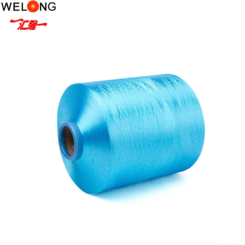 stock polyester yarn dty 180/48 nim polyester yarn  black white and colors for knitting socks