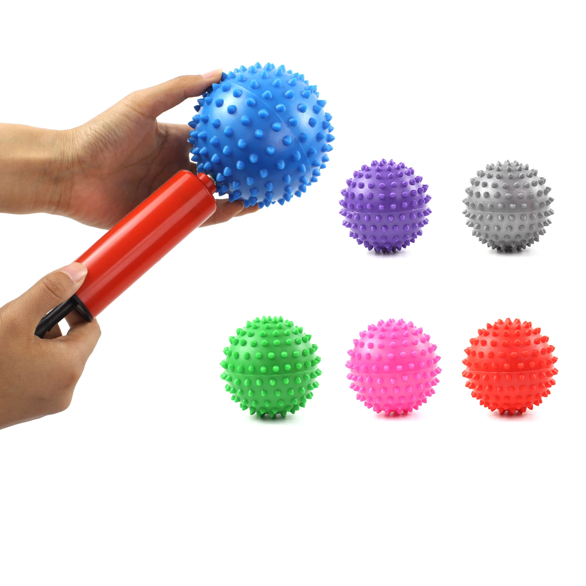 High Quality Colorful Stress Exercise Ball Foot CareBack Deep Tissue Pain  Relief Massager Trigger Point Massage Roller Too