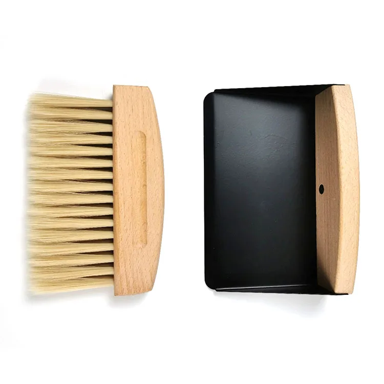 Small Broom Dustpan Cleaning Brush Household Broom Brush And Wooden Mini Dustpan Set For Table Desk