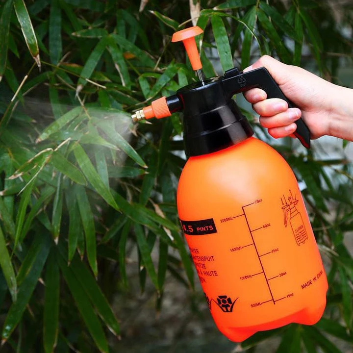 china atomizer high pressure sprayer 2l/3l orange hand pressure trigger sprayer bottle manual garden watering pump spray bottle