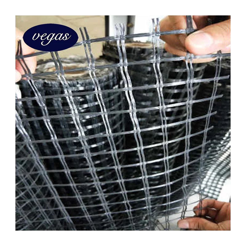 50KN 120KN Good Anti-age and Alkali-resistance High Temperature Resistant Fiberglass Geogrids for Asphalt Pavement Reinforcement