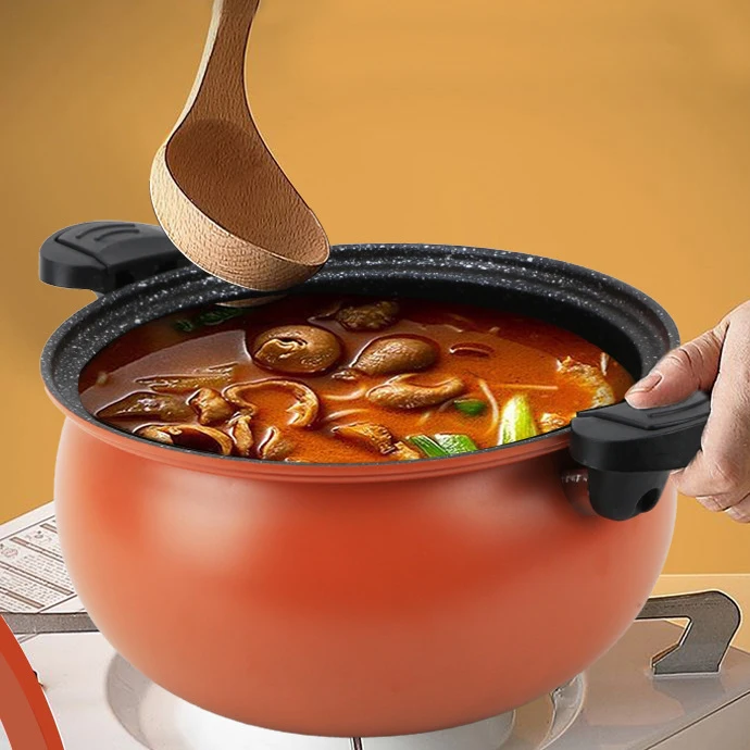 Многофункциональный суповый горшок большой емкости для тушеного мяса низкого давления с микродавлением