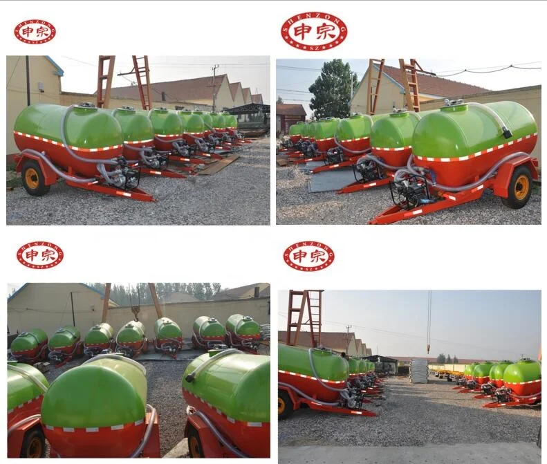 3500 liter agriculture farm transport water tank trailer