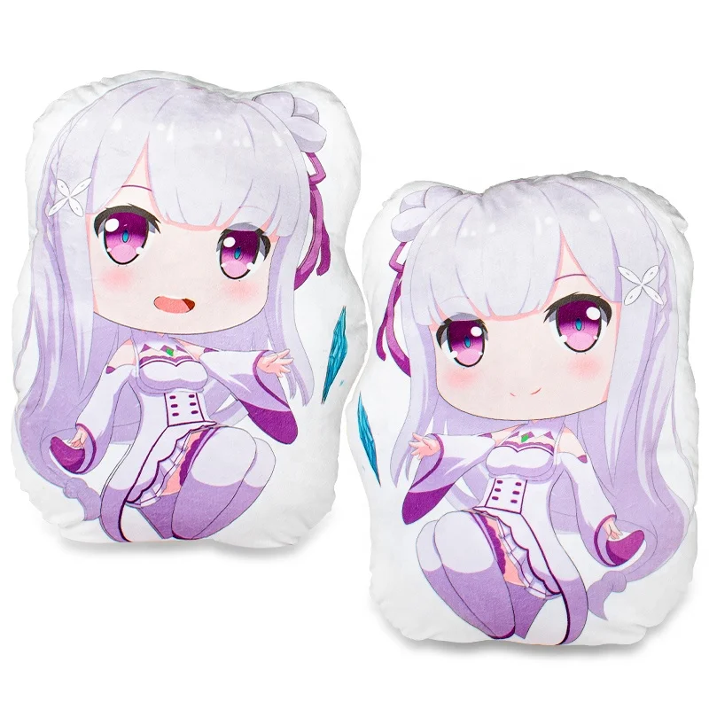 re:zero Emilia customized irregular shaped cushion cover anime printed cushion throw pillows