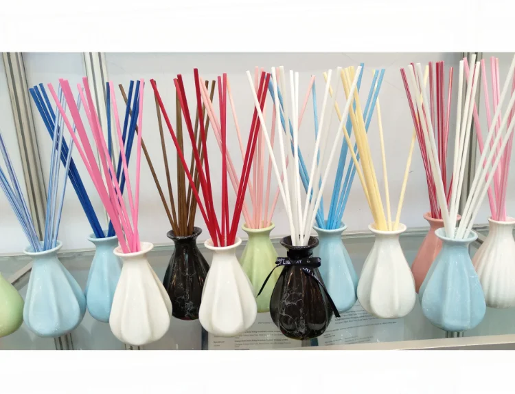 3mm 4mm 5mm 6mm Essential Oil Reed Diffuser Sticks Colorful Fiber Polyester Sticks