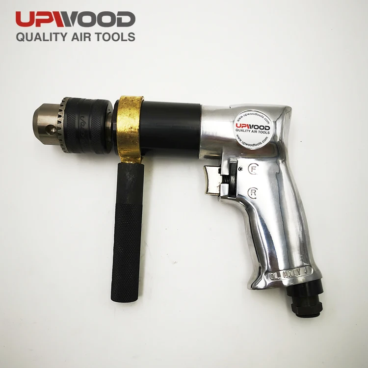 UW-D012 low speed 500rpm pneumatic hammer hand drill,1/2' pistol reversible air drill with dead handle