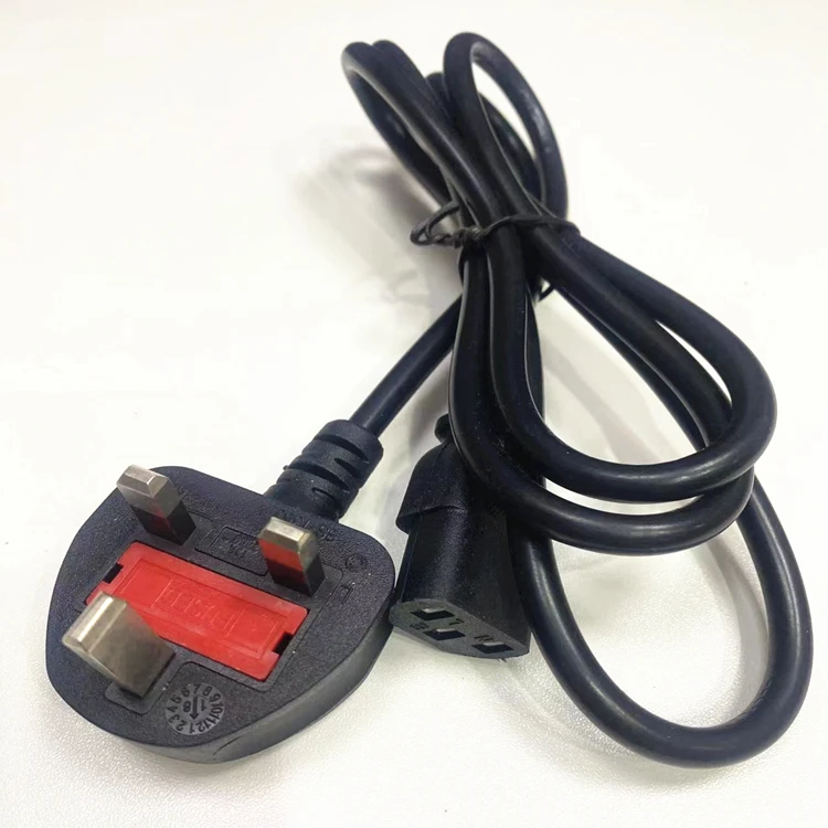 Hot sell UK Plug Power Cord Replacement Power Cable 3 Pin Connector Uk Power Cord For Laptop