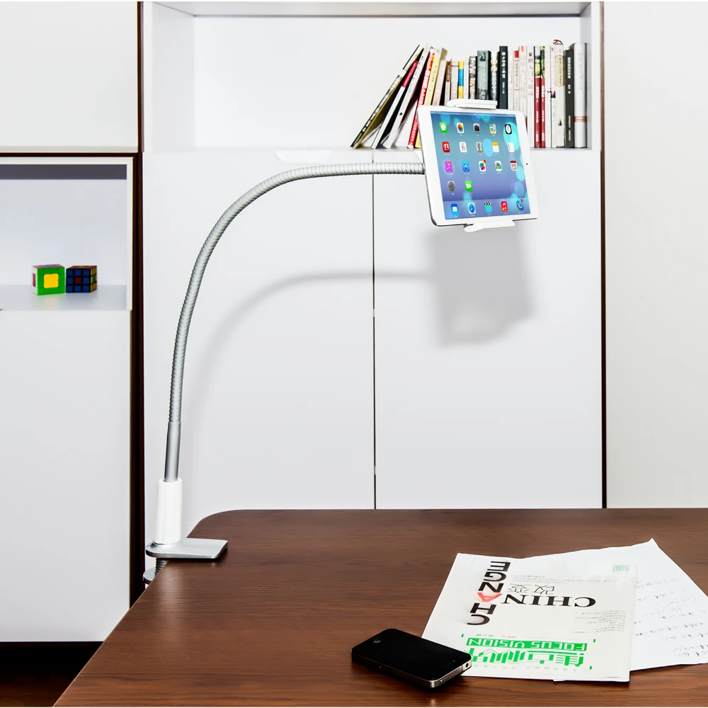 Универсальный гибкий Регулируемый держатель для мобильного телефона, Настольный кронштейн для сотового телефона, подставка для планшета для кровати