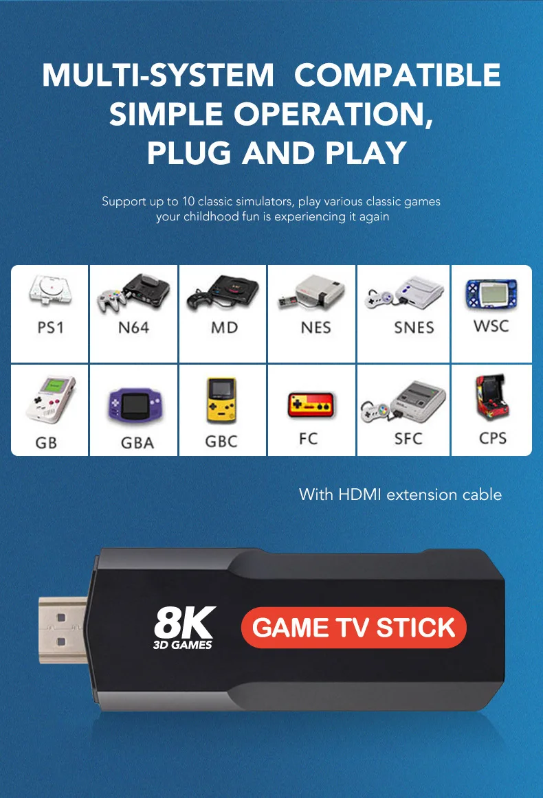 Хит продаж X2 Plus 4K HD TV Game Stick видеоигровая консоль игровые консоли для PSP/N64/PS1
