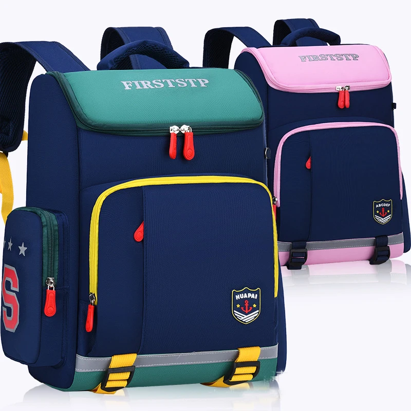 Водонепроницаемый светоотражающий рюкзак на заказ, вместительные школьные ранцы для начальной школы для мальчиков и девочек