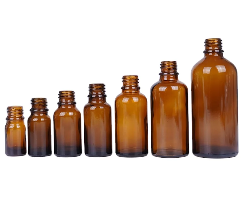 Luxury 60ml round Glass Dropper Bottle Transparent Brown Mold 50ml Volume Box Packed Sealing Packaging 50ml 100ml Capacities