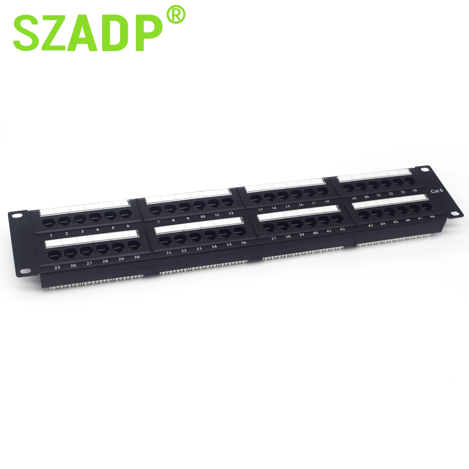 Cat 5 Патч-панель со вставками Cat6 48 портов Rj45 24 порта Utp скользящая Sc дуплекс 25 50 порт Rj11 телефонная