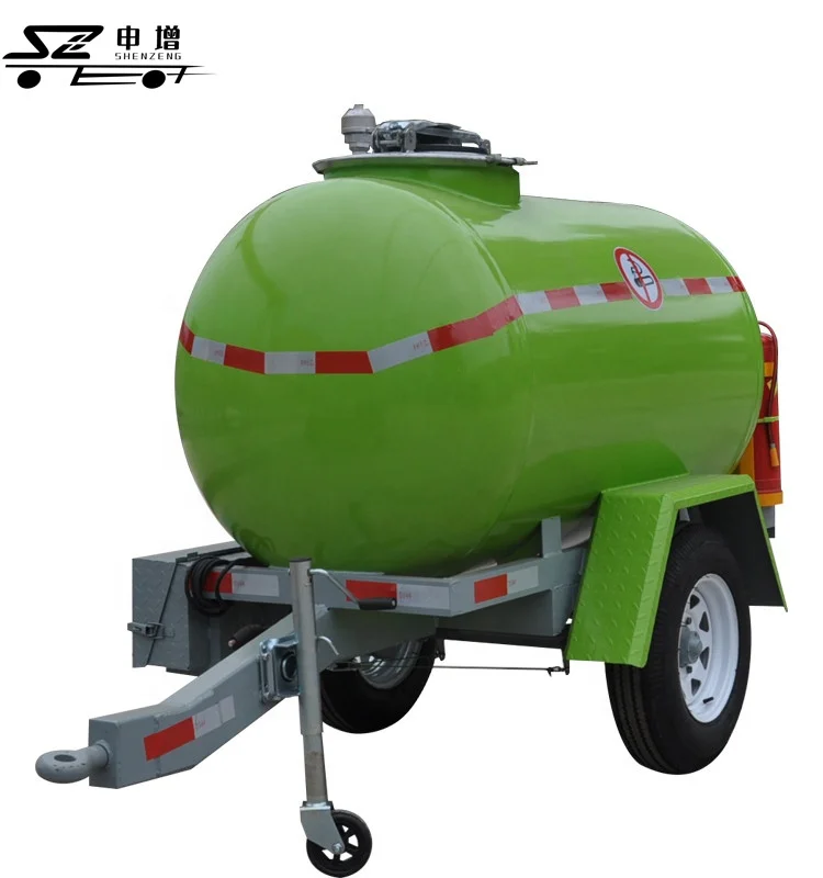 1000L 1500 liter portable fuel tanker semi trailer for transportation