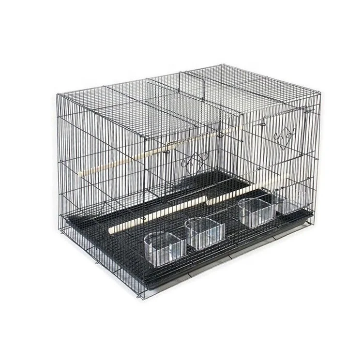 Free Shipping Stainless Material Big Size Collapsible Lovebird Breeding Macaw Bird Cage Big Size 1pc For Sale