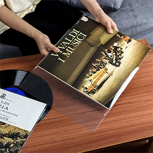 Transparent Outer Plastic CD Bags & Cases Vinyl Record Storage Sleeves with Protective Cover