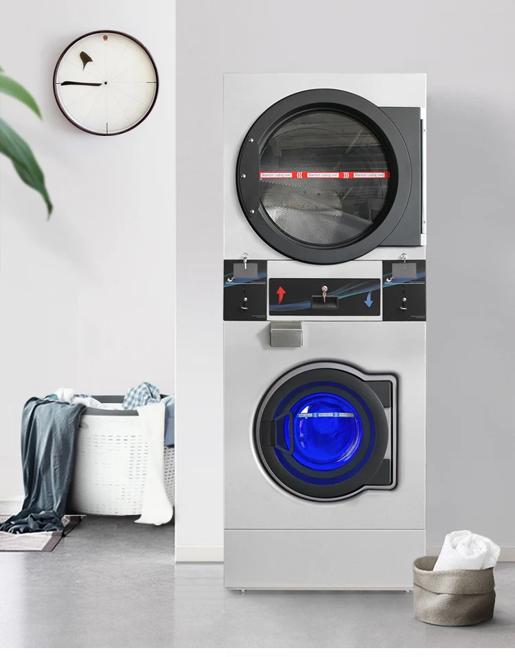 Quality Factory Wholesale Commercial Coin Washer And Dryer Laundry Landry Machine Laundry Dryer