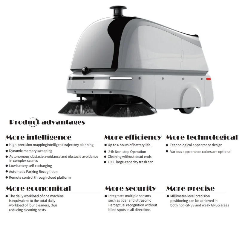 Intelligent Cleaning Robot Commercial Automatic Mopping Robot Vacuum Smart Sweeper Robot