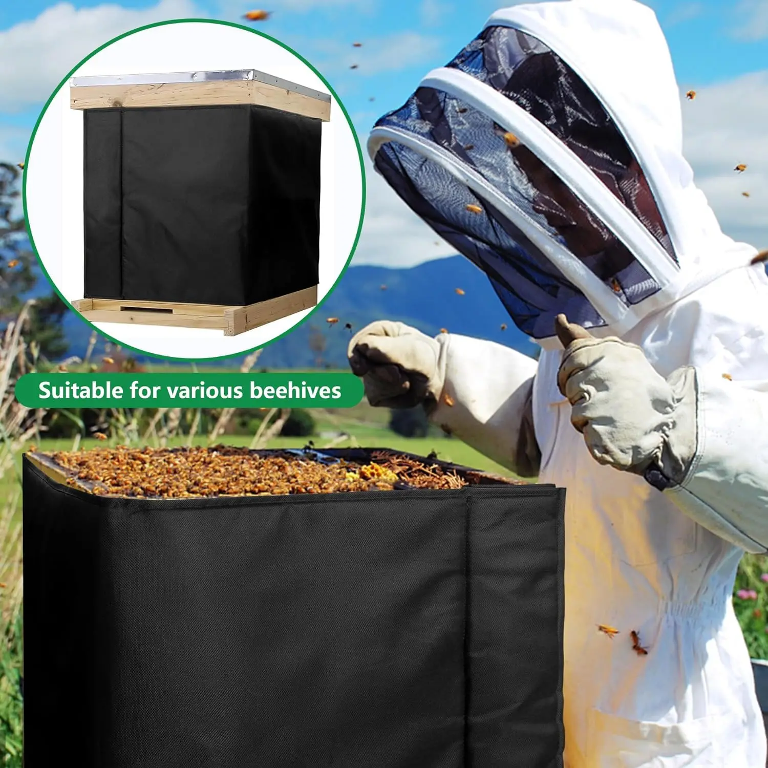 Factory price hot sell waterproof bee hive cover