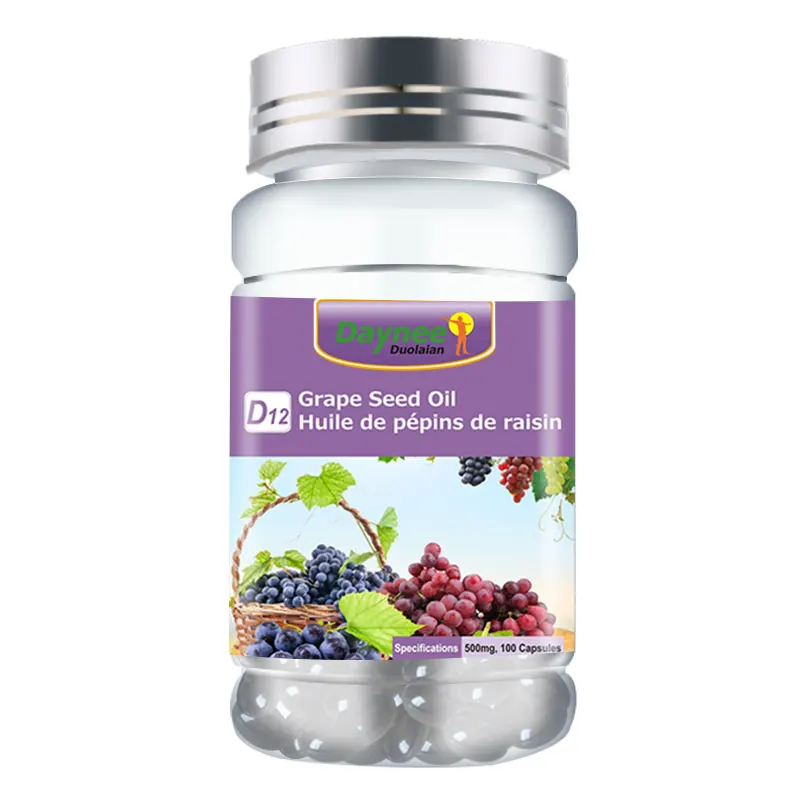 Grape Seed Oil Capsule Beauty Care Herbal Supplements Grape Seed Extract Soft Capsule