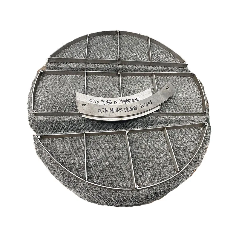 Химическая промышленность, вязаная проволочная сетка, демистер, металлическая проволочная сетка, демистер для внутренней башни