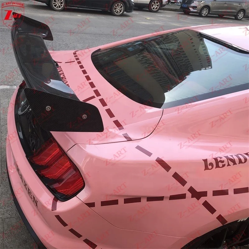 Z-ART Carbon Fiber Rear Wing for Ford Mustang Carbon Fiber Rear Spoiler for Mustang Carbon Fiber Rear Trunk Spoiler 2015-2019