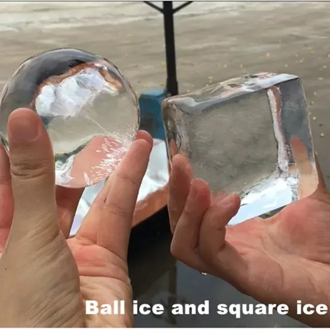 Transparent block ice making machine 3 ton for making clear sphere ice big cube ice