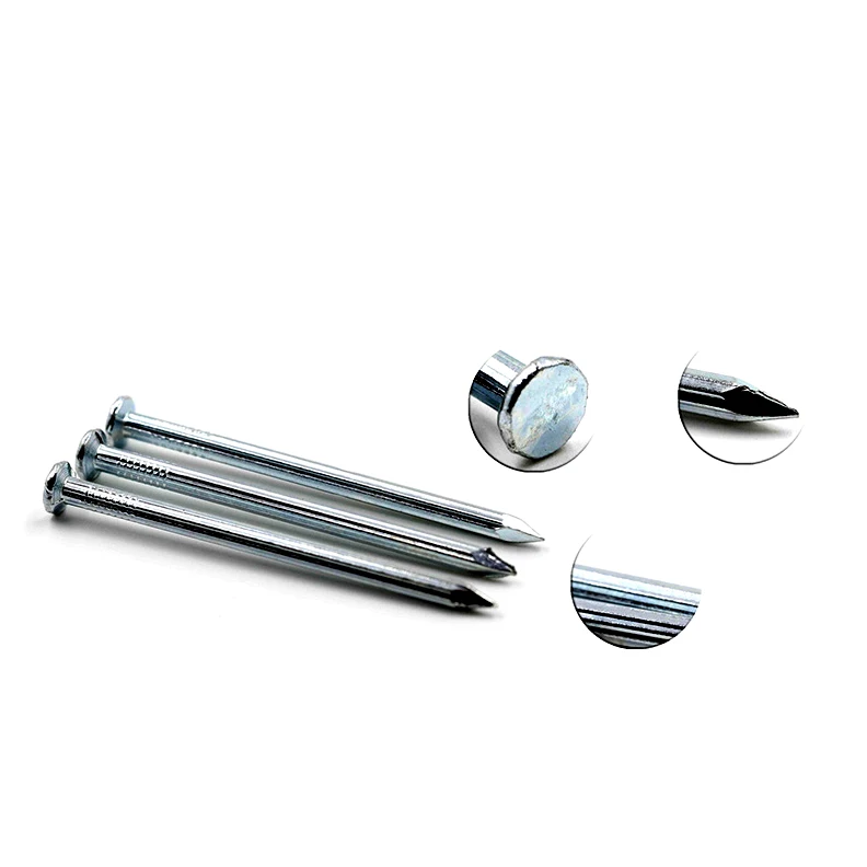 China Importer Taiwan Strong 6.4mm*2.2mm 2 3 4 Inch 18mm Smooth Steel Galvanized Iron Concrete Nail For India