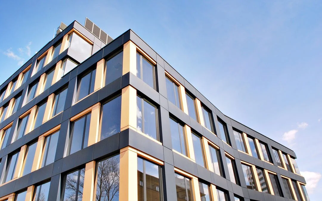 Exterior Wall Fiber Cement Board Waterproof Panel Office Decoration