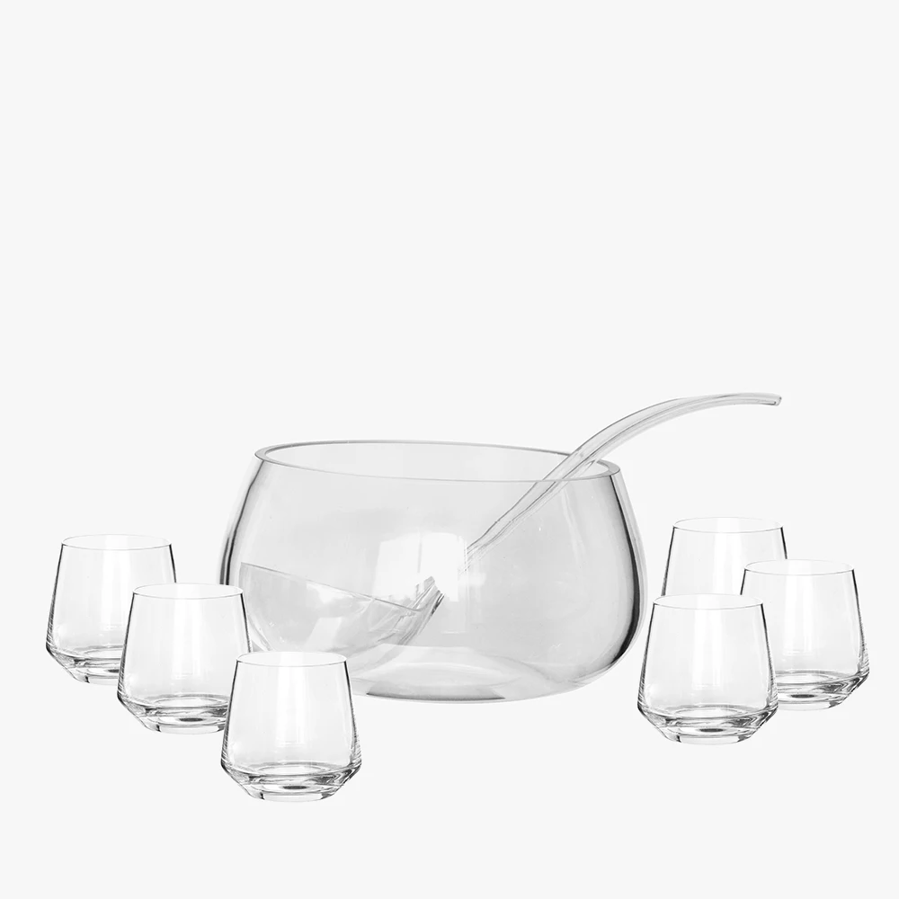 2021 Punch Bowl Glass Punch Drinking Glass Party Using