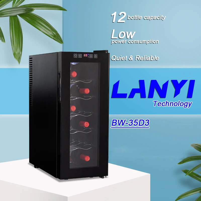LANYI custom smart fridge12bottles compressor cooling wine cooler wine cellar home appliance