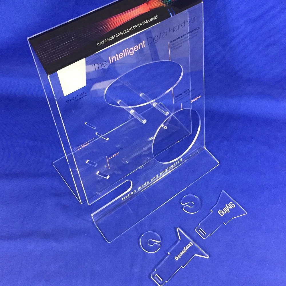 Акриловые стеллажи для фена выставочные товары торгового центра аксессуары Настольная стойка электрооборудование дисплей