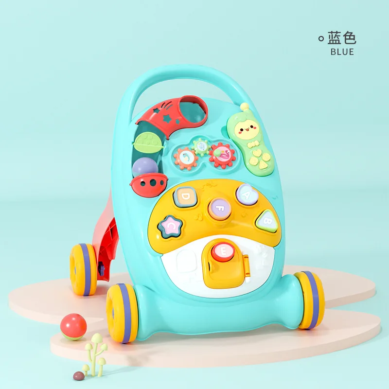 Baby walker anti-o-shaped legs multi-functional anti-rollover baby learning to walk walking aid toy
