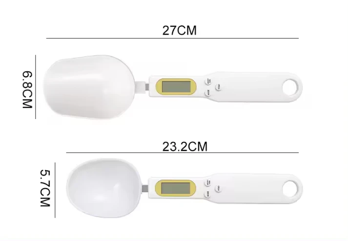 Digital 500g Measuring kitchen Spoon Portable Digital Kitchen Plastic Weight Measuring Scoop With LCD Display Spoon