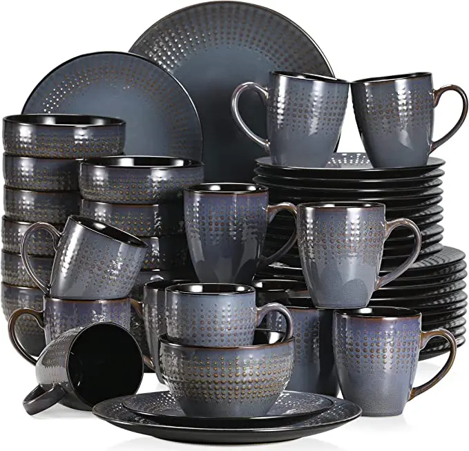 Reactive Color Glaze Ceramic Tableware Sets