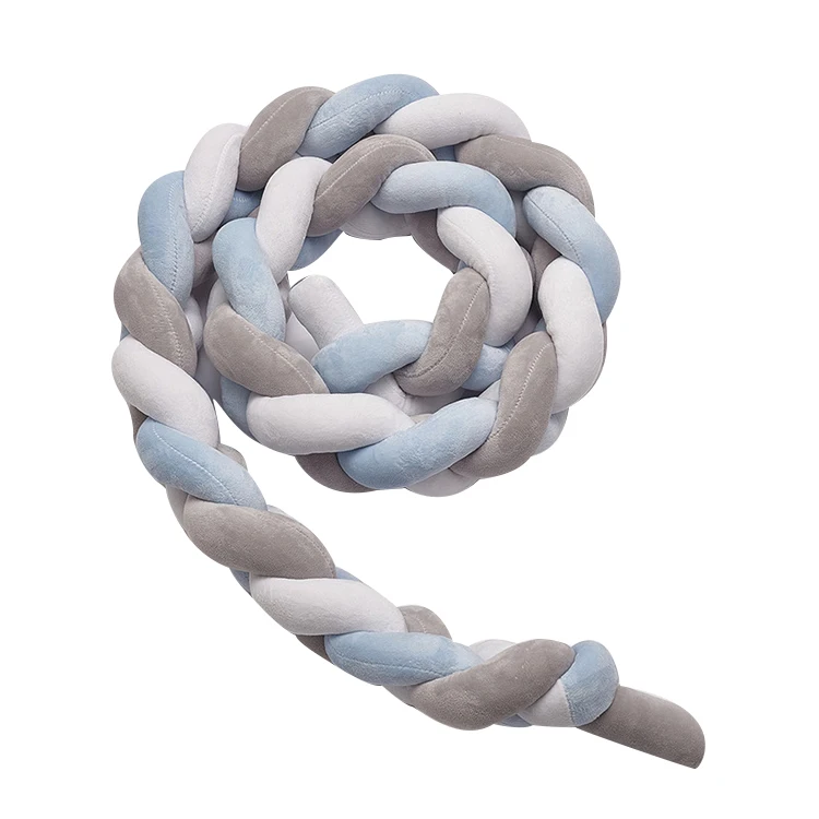 
Instagram Hot Selling Hypoallergenic Microfiber Cotton Wadding Baby Crib Bumper 