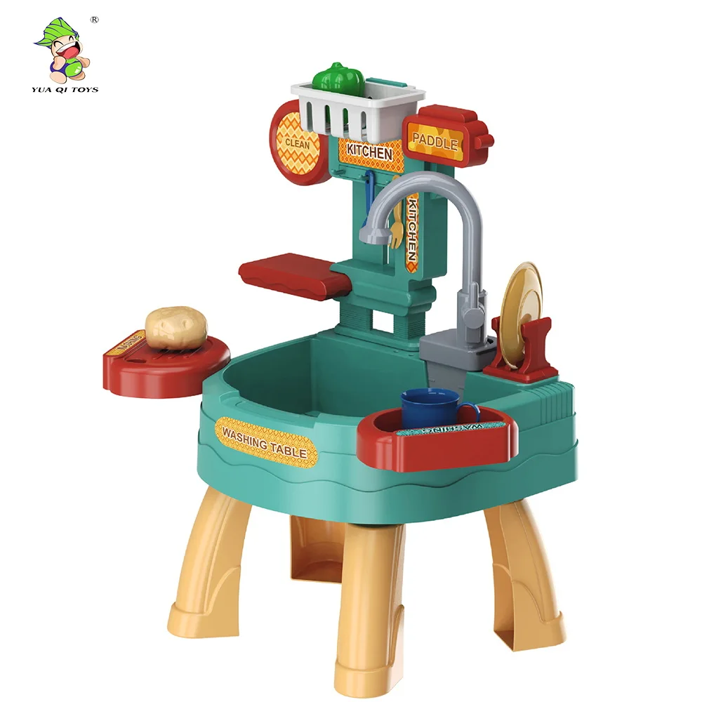 2024 NEW 2in1 Play house pretend toys B/O fishing game toys Tableware food toys