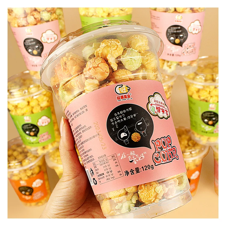 Карамельный фруктовый попкорн чашка 120 г вкусный лучший выбор