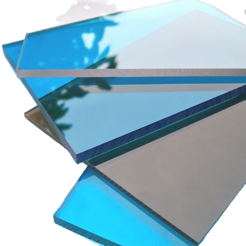 Hot Sale Heat Resistance 6mm 8mm 10mm Crystal  Soild Polycarbonate Sheet For Greenhouse
