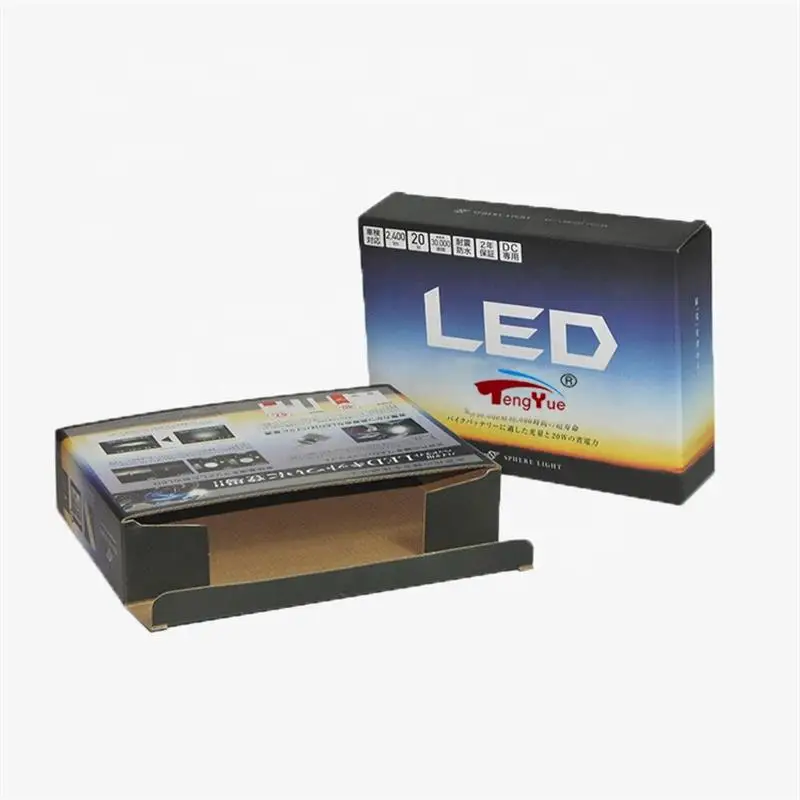 Customized Led Table Lamp Packaging Box Energy Saving Light Bulb Paper For Solar Street